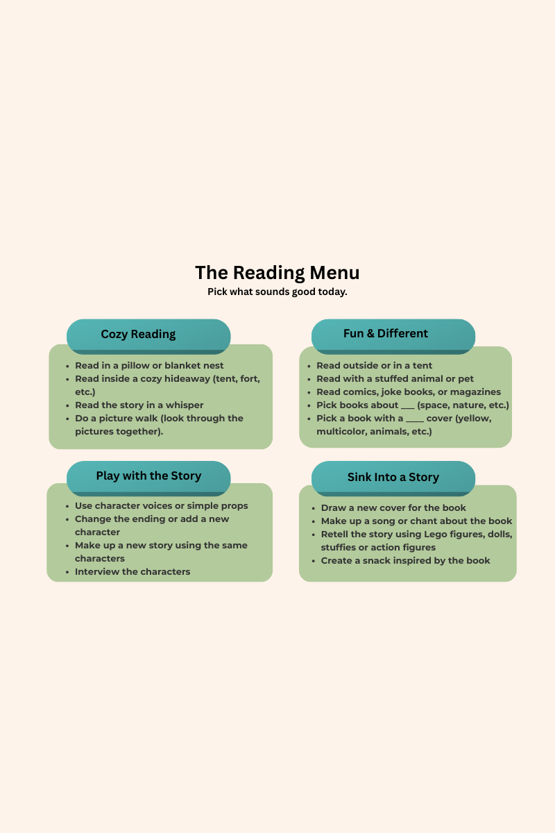 The Reading Menu