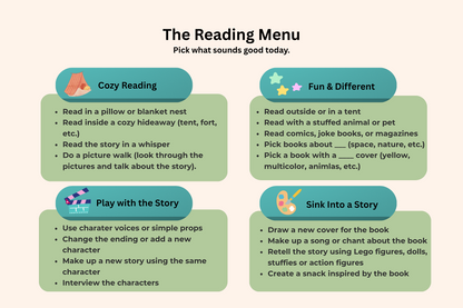The Reading Menu
